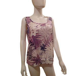 Grayse Purple Patterned Tank - Large